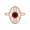 Round with Feather Marquise