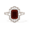 Rectangular Deco with 8x6 Emerald Cut