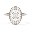 Oval Ballerina Round Center 0.35 ctw