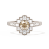 Square Deco with Round Brilliant Cut
