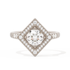 Diamond Shape Halo Round