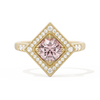 Diamond Shape Halo Round