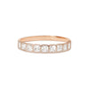 French Cut Diamond Bezel Band