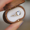 Custom Blue Sapphire and Diamond Ring