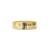 Custom Hand Engraved Mens Moss Agate Ring