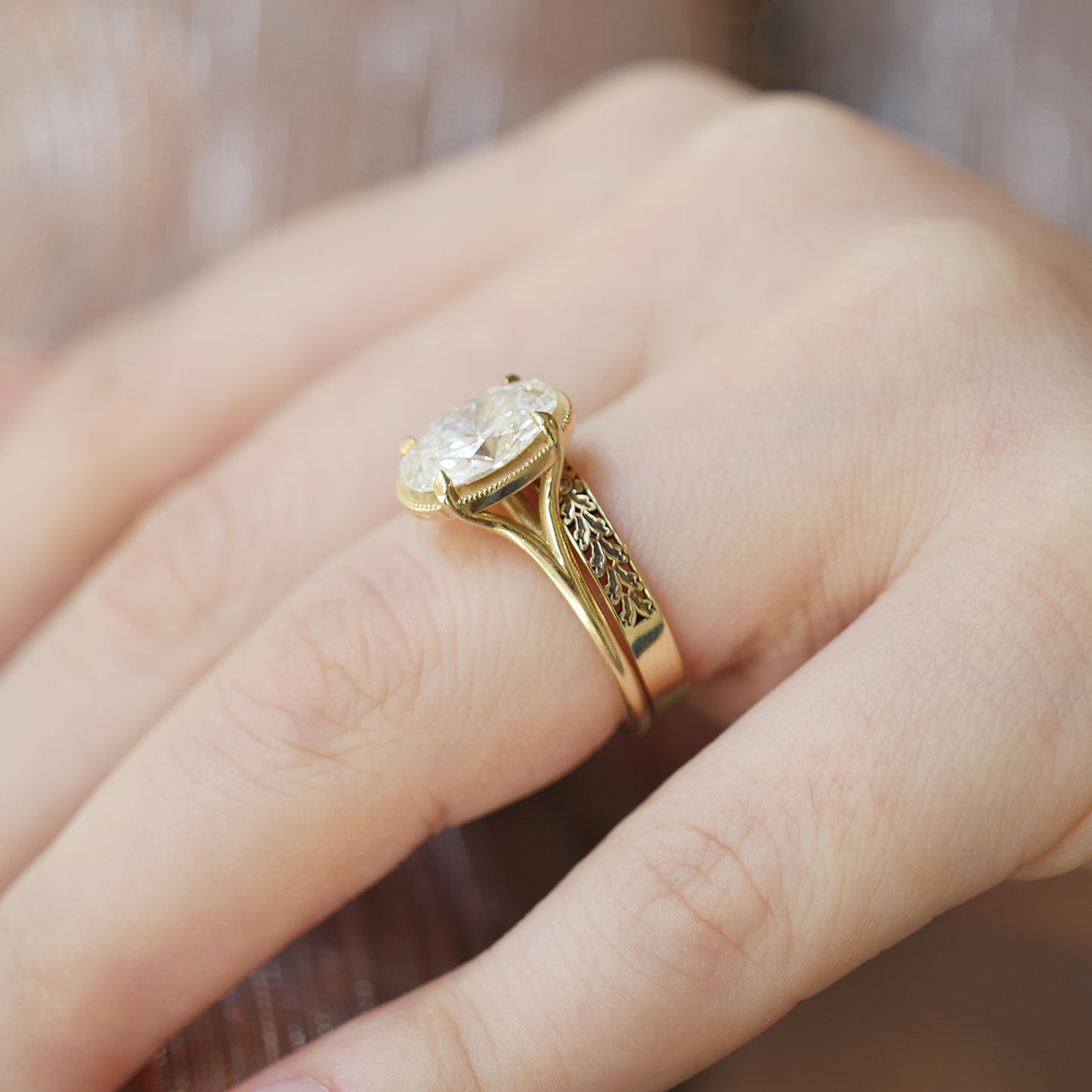 Nightbloom Wedding Band