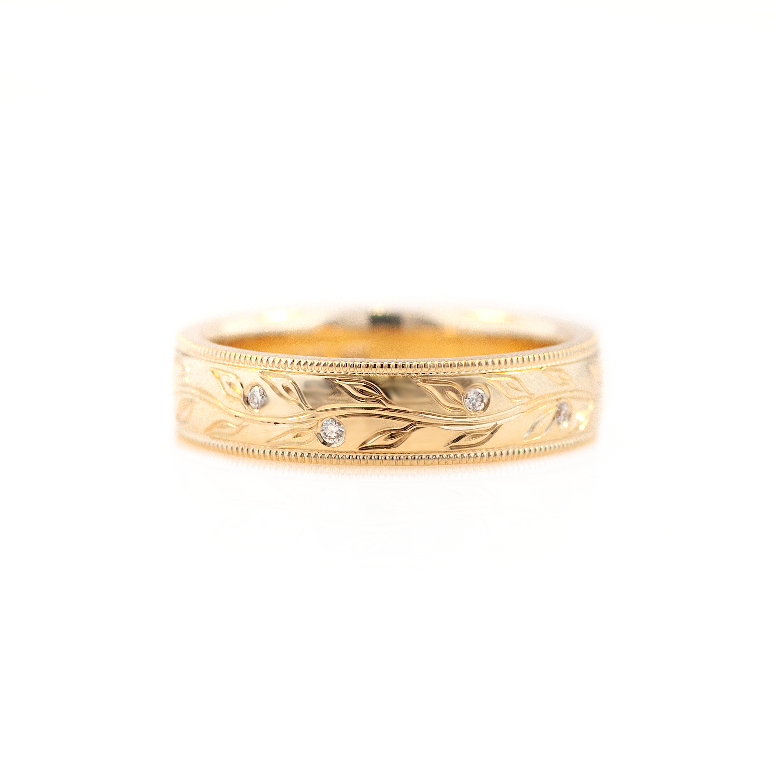 4mm Men's Olive Branch Wedding Ring (size 7.75)