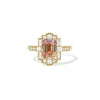 2.04 Emerald Cut Orangy Brown Sapphire