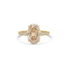 Starfall Champagne Old European Oval Diamond Ring