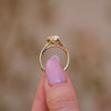 Split Shank Oval Diamond Solitaire Ring