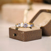 Custom Blue Sapphire and Diamond Firework Band