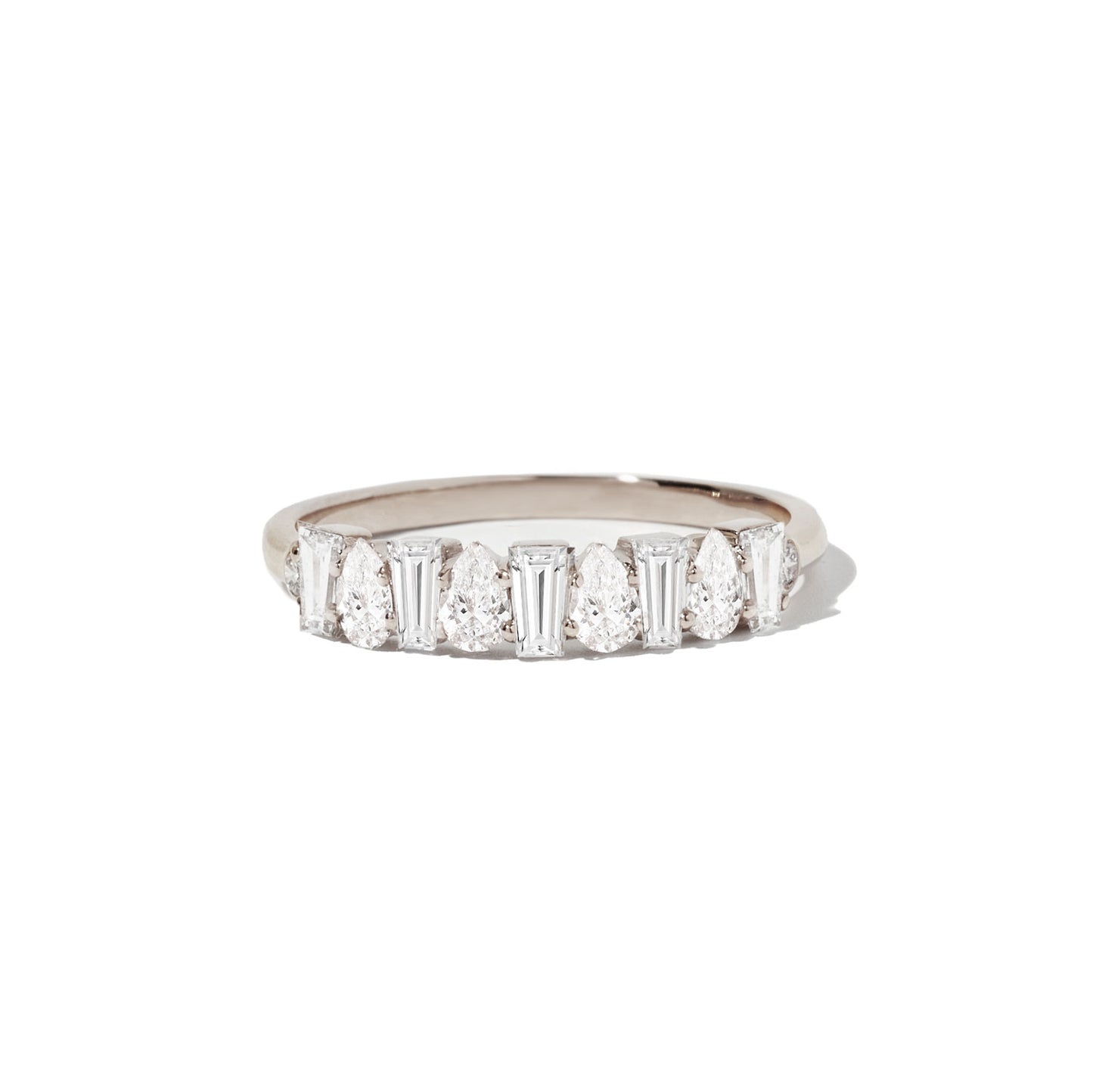 Baguette & Pear Diamond Mosaic Band