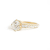 Custom Round Brilliant Pavé Surprise Diamond Engagement Ring