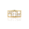 Custom Rose Cut Oval Diamond Ring