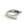 Custom Square Engraved Mens Wedding Ring