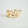 Custom Wide Oval Rose Cut Diamond Multi Shape Ring