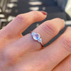 Custom Rose Cut Diamond Cluster Engagement Ring