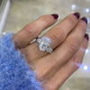Custom Oval Diamond Cluster Ring