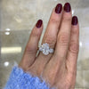 Custom Oval Diamond Cluster Ring