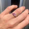 Custom Pink Sapphire & Diamond Mosaic Ring