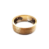 Custom Hammered Satin Wedding Ring with Surprise Engraving