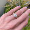 Custom Round Brilliant Pavé Surprise Diamond Engagement Ring