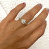 Custom Round Brilliant Pavé Surprise Diamond Engagement Ring