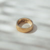 Custom Hammered Satin Wedding Ring with Surprise Engraving