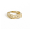 Art Deco Men's Eagle Engraved Gold Ring