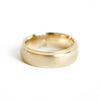 Custom Stag Head with Diamond Eye Engraved Mens Wedding Band