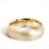 Custom Stag Head with Diamond Eye Engraved Mens Wedding Band