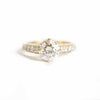 Custom Round Brilliant Pavé Surprise Diamond Engagement Ring