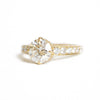 Custom Round Brilliant Pavé Surprise Diamond Engagement Ring