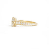 Custom Round Brilliant Pavé Surprise Diamond Engagement Ring