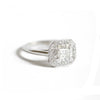 Custom East West Emerald Diamond Mosaic Ring