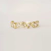 Custom Falling Leaves Champagne Diamond Bezel Ring
