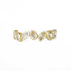 Custom Falling Leaves Champagne Diamond Bezel Ring