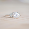 Custom 2.00 ctw. Lab-created Diamond Cluster Engagement Ring