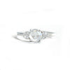 Custom Rose Cut Diamond Cluster Engagement Ring
