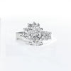 Custom Oval Diamond Cluster Ring