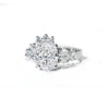 Custom Oval Diamond Cluster Ring