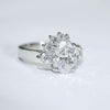 Custom Oval Diamond Cluster Ring