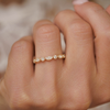 Custom Marquise & Round Eternity Diamond Wedding Ring