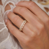 Custom Marquise & Round Eternity Diamond Wedding Ring