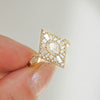 Custom Kite Shape Oval Diamond Mosaic Ring