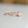 Custom Rose Gold Diamond Vine Ring