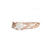Custom Rose Gold Diamond Vine Ring