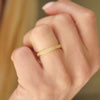 2mm Deco Antique Star Ring