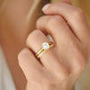 2mm Deco Antique Star Ring