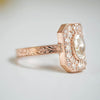 Custom Emerald Shape Carré & Mosaic Ring